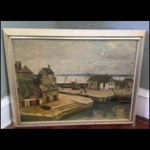 Houses at Honfleur (Honfleur, Maisons sur les quais) artwork